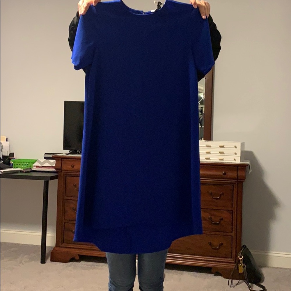 Charles Henry royal blue dress